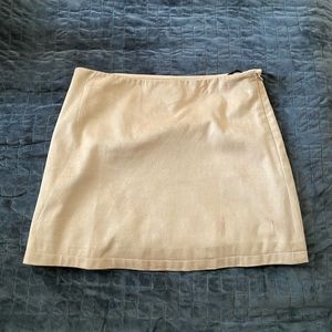 Suede Mini Skirt